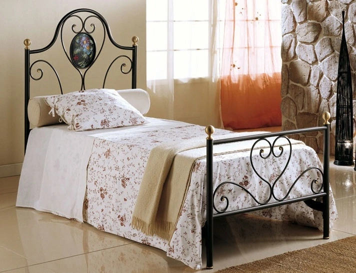 Letto singolo in ferro FIORE