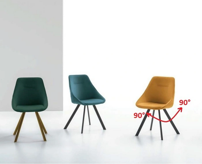 Sedia imbottita Girevole Bilbao Twist